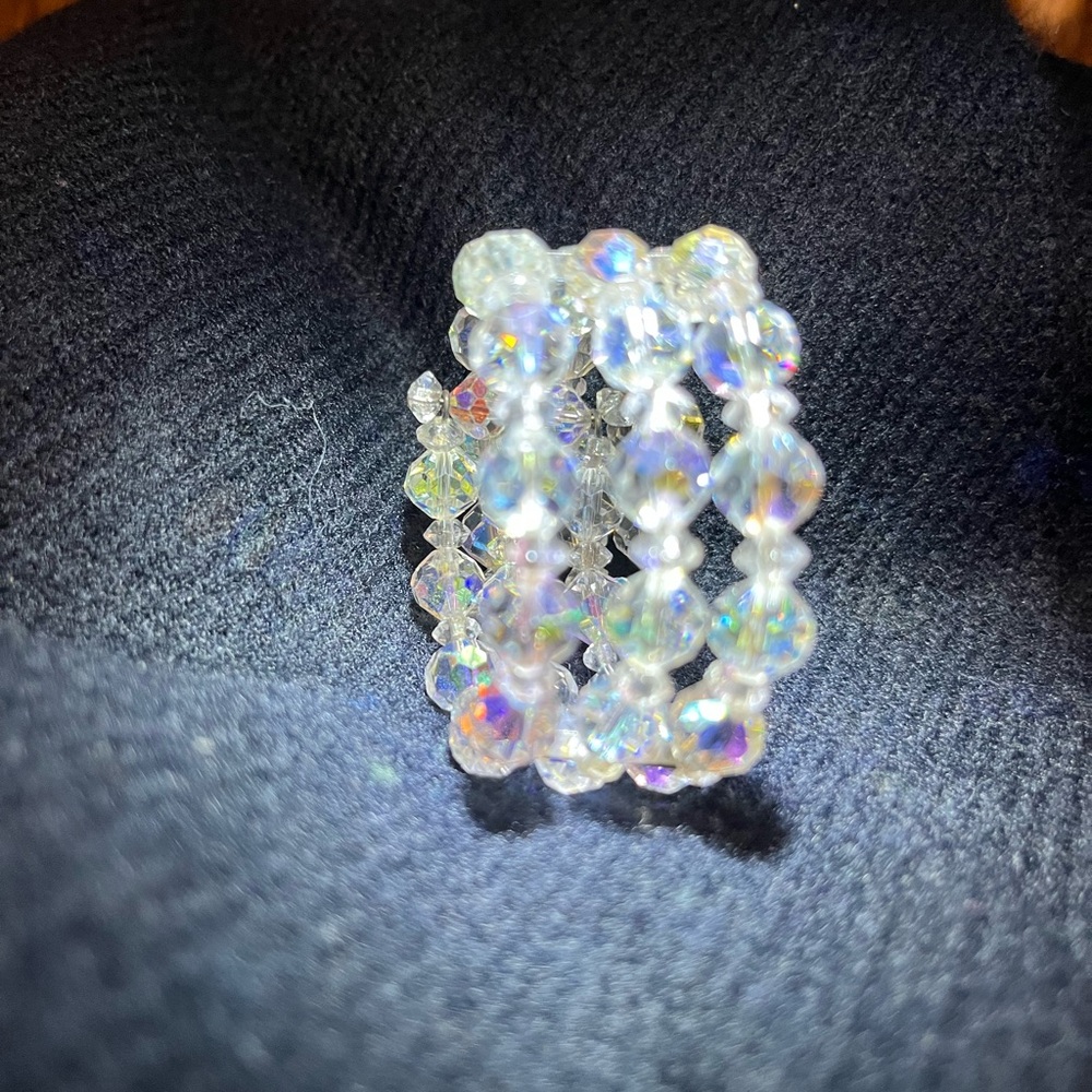 Crystal Beaded Bracelet vintage - Picture 6 of 17